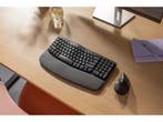 Logitech Wave Keys - Draadloos Ergonomisch Toetsenbord -, Computers en Software, Toetsenborden, Verzenden, Nieuw, Logitech