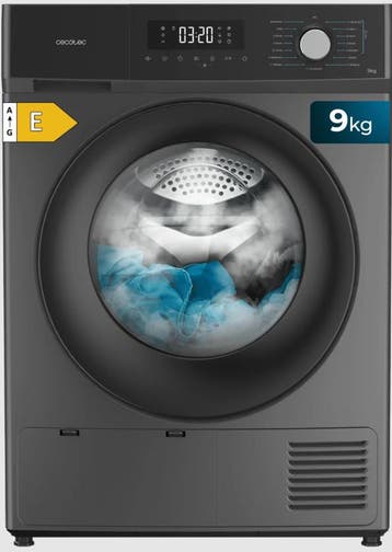 Cecotec Eu01_111258 - Wasdroger - 9 kg - Energieklasse E -, Witgoed en Apparatuur, Ophalen of Verzenden, Nieuw, Voorlader, 85 tot 90 cm