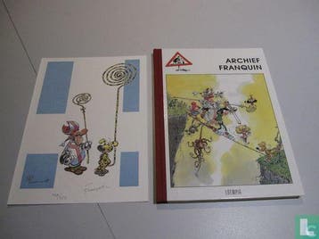 Buitenaardse postbezorgers - Archief Franquin - 1991, Eén stripboek, Verzenden, Zo goed als nieuw, Franquin, André, Gottlieb, Marcel Mordekhaï.