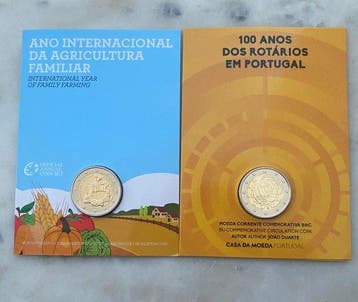 Portugal. 2 Euro 2014/2026 Agricultura Familiar + Rotary