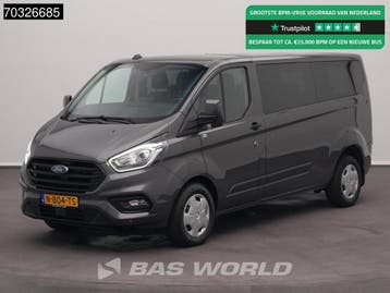 Ford Transit Custom 130PK Ex.BPM/BTW! Automaat Personenbus 9, Automaat, Stof, Gebruikt, Euro 6
