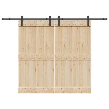 vidaXL Doos met onderdelen voor schuifdeur 427 cm staal, Verzenden, Nieuw