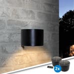 Solar LED wandlamp downlight Sven voordeelset van 2, Tuin en Terras, Buitenverlichting, Zonne-energie, Verzenden, Minder dan 50 watt