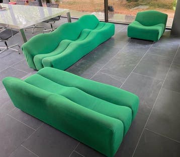 Artifort - Pierre Paulin - Sofa (3) - ABCD - Aluminium,, Antiek en Kunst