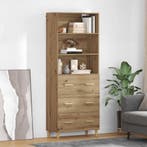 vidaXL buffetkast Artisan Eiken 69,5 x 32,5 x 180 cm Bewerkt, Minder dan 50 cm, Verzenden, Nieuw, Minder dan 100 cm