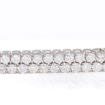 Zonder minimumprijs - Armband - 14 karaat Witgoud - 4.50ct., Nieuw