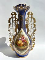 Vaas - Franse Napoléon III 19e eeuw porseleinen vaas -