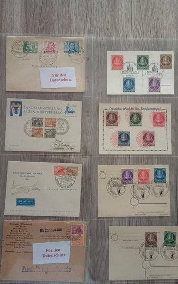 Duitsland 1949/1954 - Berlijnse brieven, Gestempeld