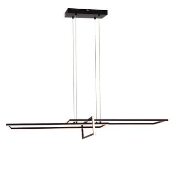 Moderne hanglamp zwart, Alessandro, 34W, 3000K LED, 3-staps, Ophalen of Verzenden, Nieuw, Metaal, Modern