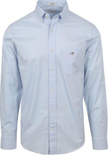 Gant Casual Overhemd Poplin Lichtblauw maat 5XL Heren, Verzenden, Nieuw, GANT