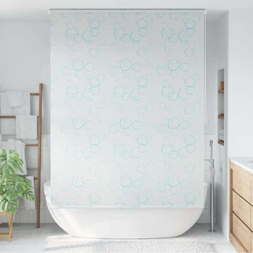 vidaXL Rolgordijn voor douche 140x240 cm bubbel, Verzenden, Nieuw, Wit