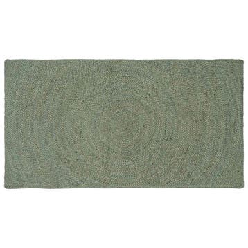 vidaXL Vloerkleden Olijfgroen 100 x 200 cm Jute, Verzenden, Nieuw