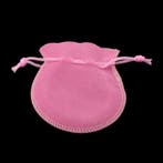 3 x Roze cadeau zakjes met koordje, maat c.a. 9 x 7 cm (o..., Ophalen of Verzenden, Nieuw