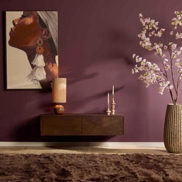 Zwevend tv meubel Vision Bruin Mangohout 120 cm | Starfurn, Huis en Inrichting, Ophalen of Verzenden, Nieuw