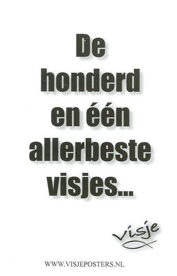 De honderd en 1 allerbeste visjes 9789078893035, Verzenden, Zo goed als nieuw, Visjeposters.nl