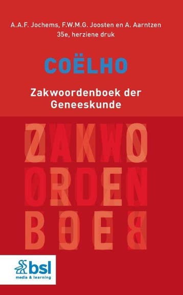 Coëlho Zakwoordenboek der Geneeskunde, 9789036831314, Verzenden, Zo goed als nieuw, HBO