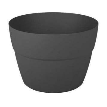Balkon plantenpot/bloempot kunststof Antraciet D30xH21cm 8, Tuin en Terras, Bloempotten, Ophalen of Verzenden, Nieuw