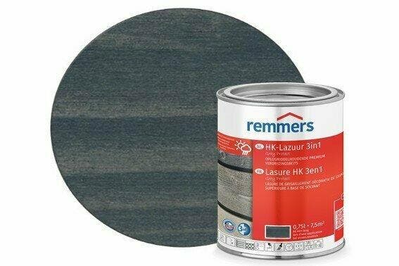Remmers HK-lazuur | Grey Protect Granietgrijs, Doe-het-zelf en Verbouw, Verf, Beits en Lak, Verzenden