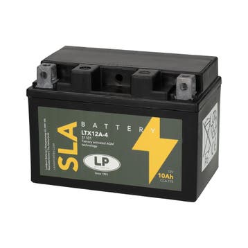 Landport (LP) SLA LTX12A-4 motor accu 12 volt 10 ah (51101 -, Ophalen of Verzenden, Nieuw