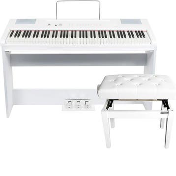 Fazley FSP-500-W digitale piano wit + onderstel + pianobank, Verzenden, Nieuw
