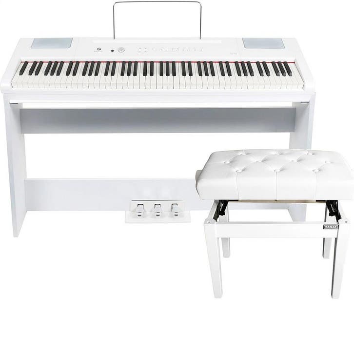 Fazley FSP-500-W digitale piano wit + onderstel + pianobank, Muziek en Instrumenten, Piano's, Verzenden