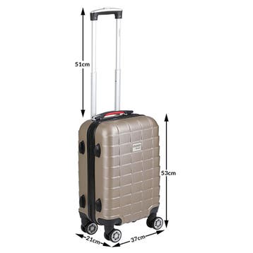 Reiskoffer Exopack Champagne ABS M TSA (Koffers - Tassen), Verzenden, Nieuw