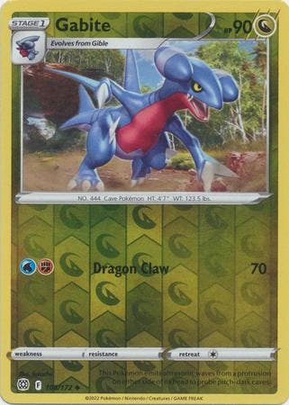 Gabite 108/172 reverse holo Brilliant Stars, Ophalen of Verzenden, Nieuw, Losse kaart, Foil