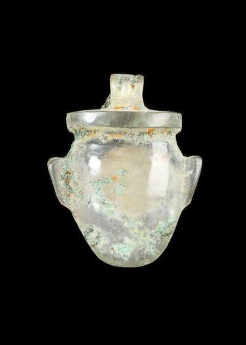 Oude Egypte, late periode Bergkristal Hartamulet (Zonder