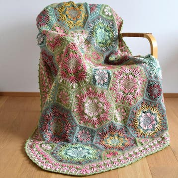 Fae Fleur Blanket Mal - Garden Fleur - Scheepjes Stone Was, Hobby en Vrije tijd, Breien en Haken, Ophalen of Verzenden, Nieuw