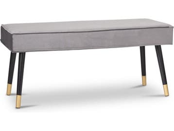 LIFA LIVING Halbank Barcelona - Modern - Velvet & Hout -, Verzenden, Nieuw