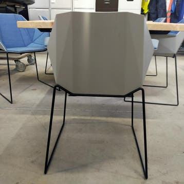 Brother and Sons Alumni Sledge design stoel - blauwe stof /, Huis en Inrichting, Ophalen of Verzenden, Nieuw