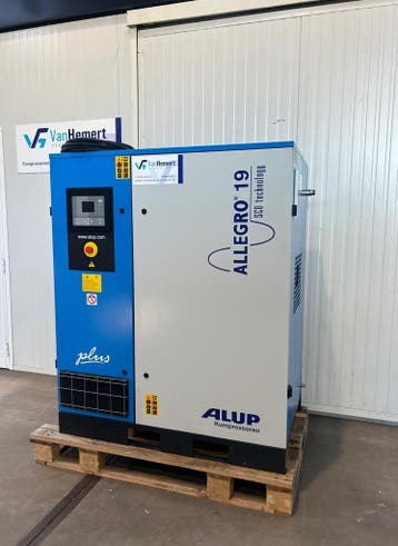 Verhuur Schroefcompressor Allegro 19-10 | Frequentiegeregeld, Ophalen of Verzenden, Zo goed als nieuw