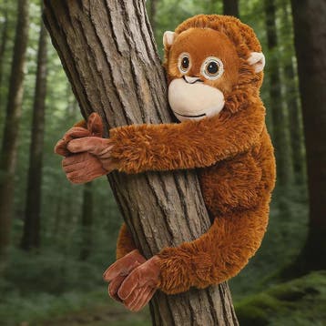 Zachte Pluche Aap Knuffel - Gorilla, Chimpansee, Orang-oetan