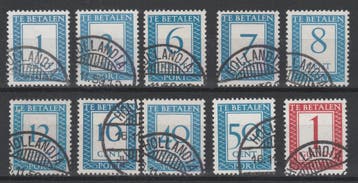 Postzegels Nederlands Nieuw Guinea 1950 Portzegels (1435), Verzenden, Gestempeld