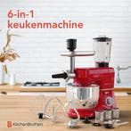 2dekans | KitchenBrothers Keukenmachine - 6-in-1 Keukenrobot, Ophalen of Verzenden, Zo goed als nieuw