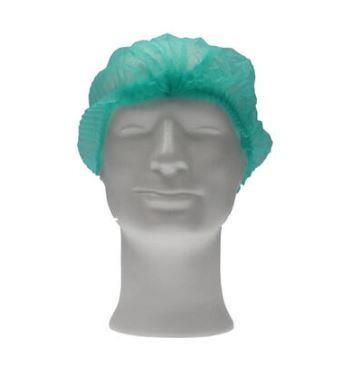 Haarnet Non-Woven Groen L 53 cm | Wegwerp Haarnetje, Verzenden, Nieuw
