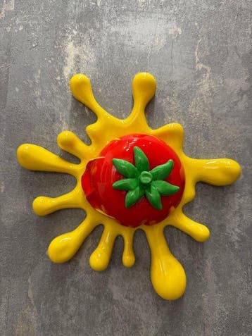 KIRAS - “POP TOMATO EXPLOSION” - INTINTA(LACCATO) GIALLO-