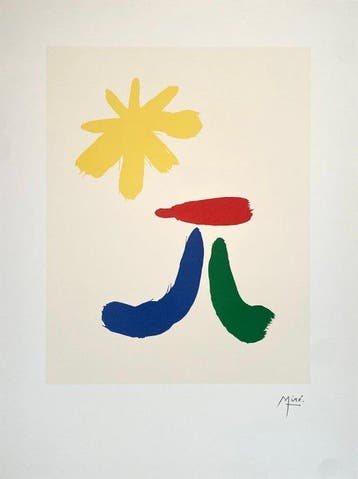Joan Miro (1893-1983) - Parler Seul - Lithographic licensed