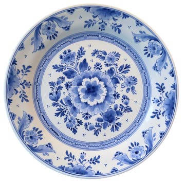 Delfts blauw decoratief bord – De Porceleyne Fles (1976), Antiek en Kunst, Verzenden