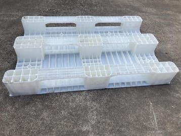 Plastic pallets dicht bovendek ideaal voor vlonder voortent, Caravans en Kamperen, Zo goed als nieuw