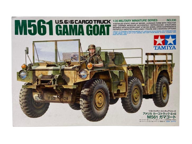 M561 Gama Goat U.S. 6X6 Cargo Truck, Hobby en Vrije tijd, Modelbouw | Auto's en Voertuigen, Verzenden