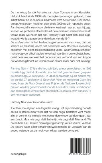 De andere stem 9789023498230 Ramsey Nasr, Verzenden, Gelezen, Ramsey Nasr