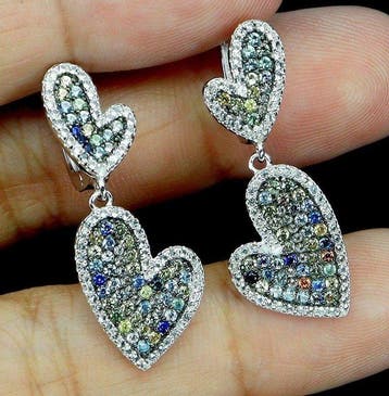 Zonder minimumprijs - Oorbellen Zilver, Witgoud verguld -, Sieraden, Tassen en Uiterlijk, Oorbellen, Nieuw