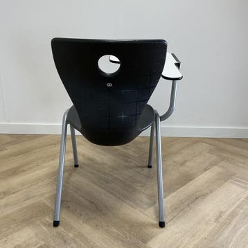 Compass-Lupo stoel met  laptoptafel van Verner Panton, Huis en Inrichting, Stoelen, Gebruikt, Zwart, Ophalen of Verzenden, Eén