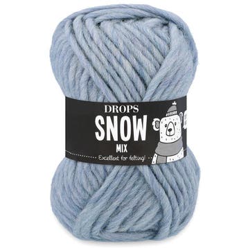 DROPS Snow / Eskimo Mix - 87 mist - Wol Garen, Ophalen of Verzenden, Nieuw