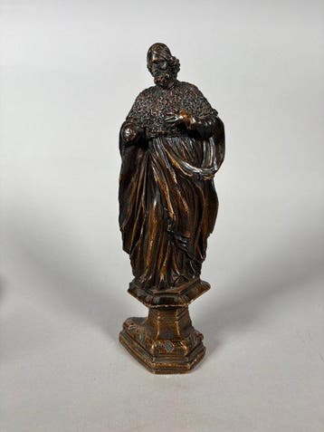 sculptuur, Saint Jean Baptiste , XVIIème siècle - 31 cm -, Antiek en Kunst