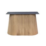 Eiken houten kegel tafelpoot ovaal conisch 113 cm en hoogte, Ophalen of Verzenden, Nieuw