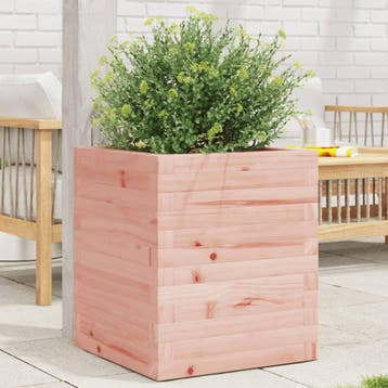 vidaXL Plantenbak 40x40x46 cm massief douglashout, Verzenden, Nieuw, Hout