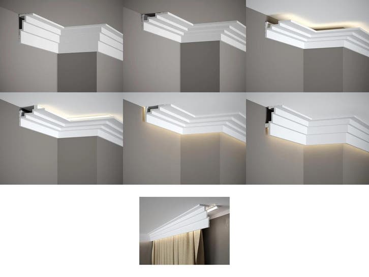 QL025 Multi Plint (110 x 60 mm), HDPS, lengte 2 m, Huis en Inrichting, Stoffering | Behang, Ophalen of Verzenden