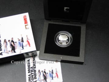 Portugal 1,50 Euro 2008 zilver Pp Spendenaktion Ami zilver, Postzegels en Munten, Munten | Europa | Euromunten, Verzenden
